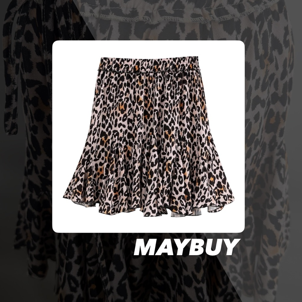 EUC MayBuy High Waist Ruffle Mini Skirt